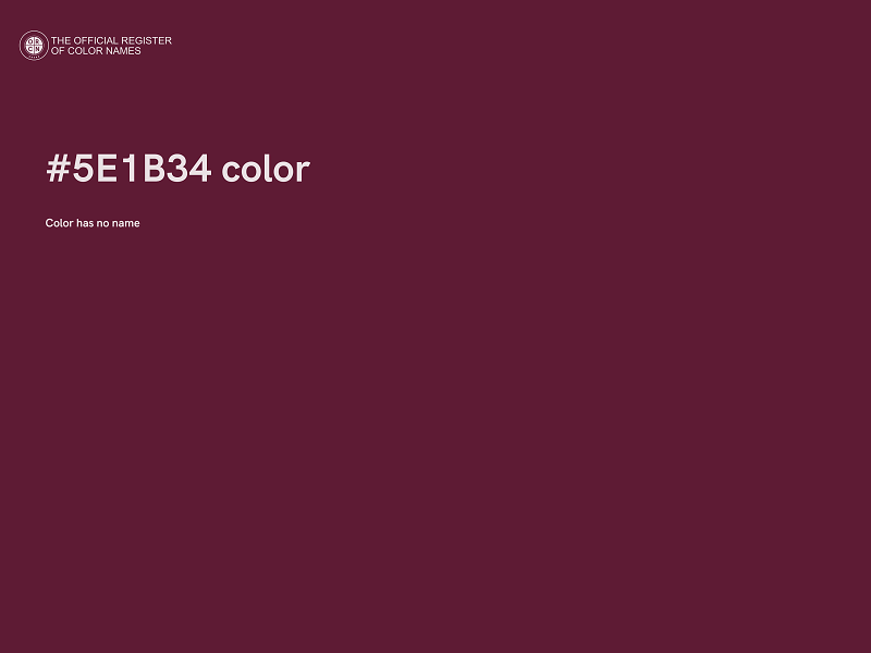 #5E1B34 color image