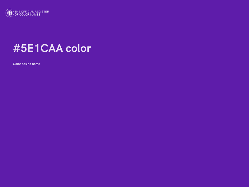 #5E1CAA color image