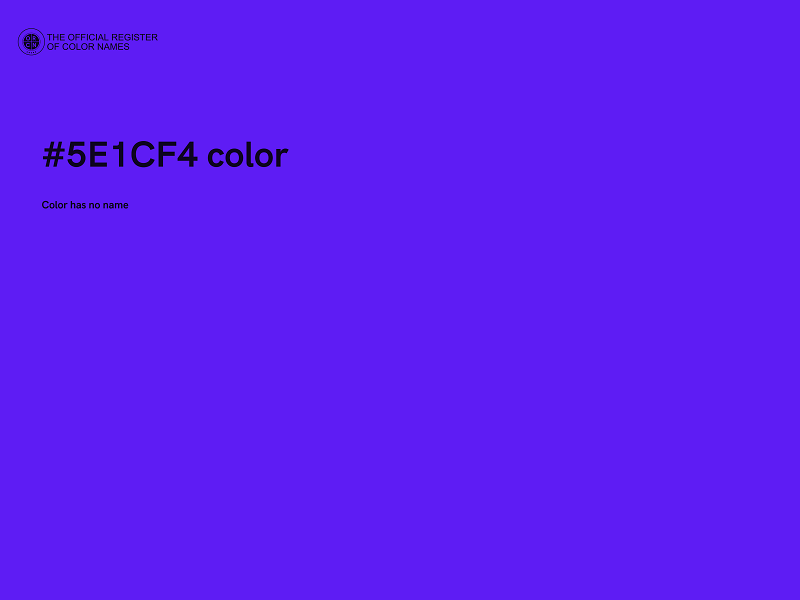 #5E1CF4 color image