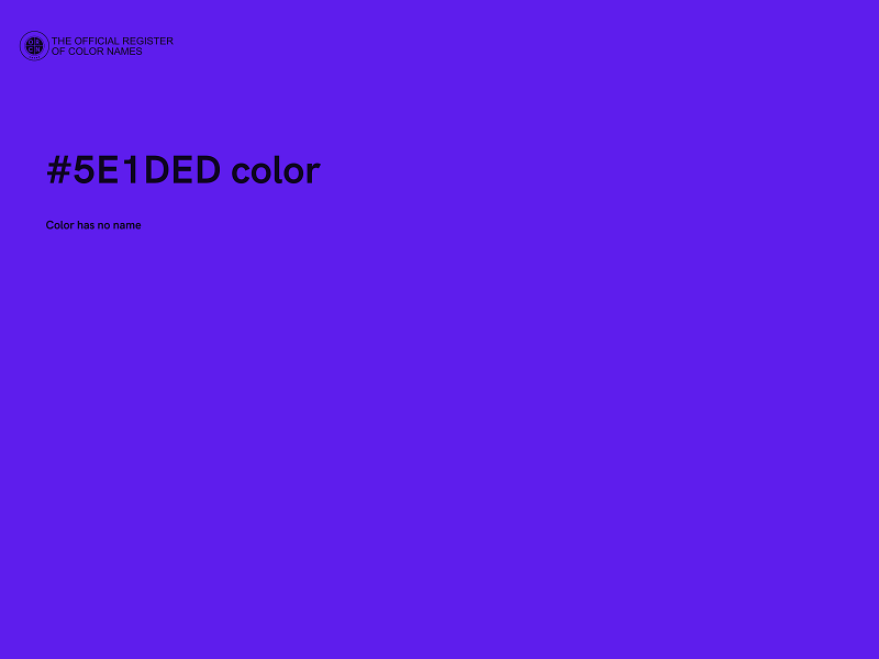 #5E1DED color image