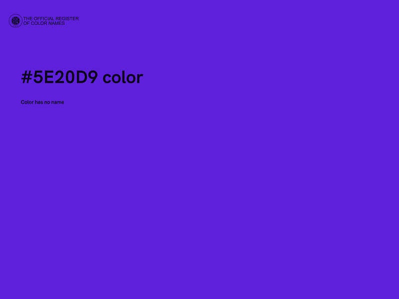 #5E20D9 color image