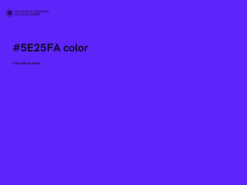 #5E25FA color image