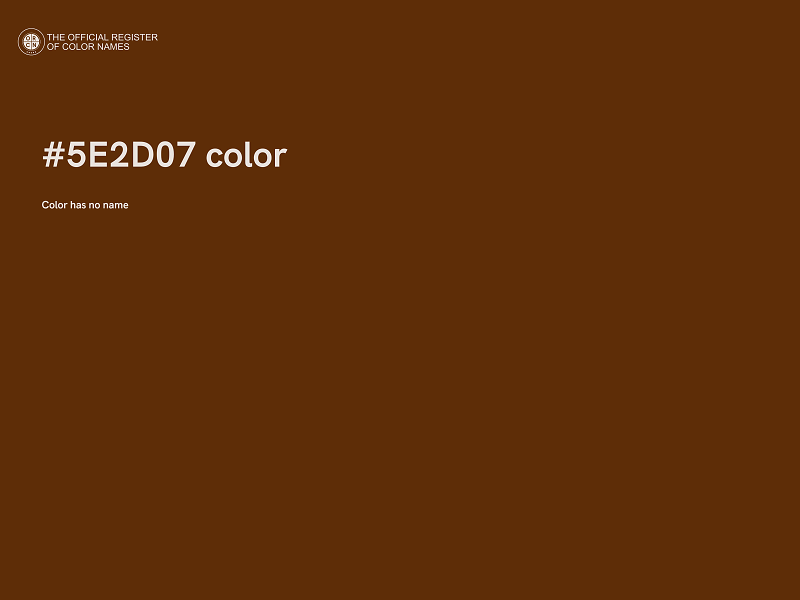 #5E2D07 color image