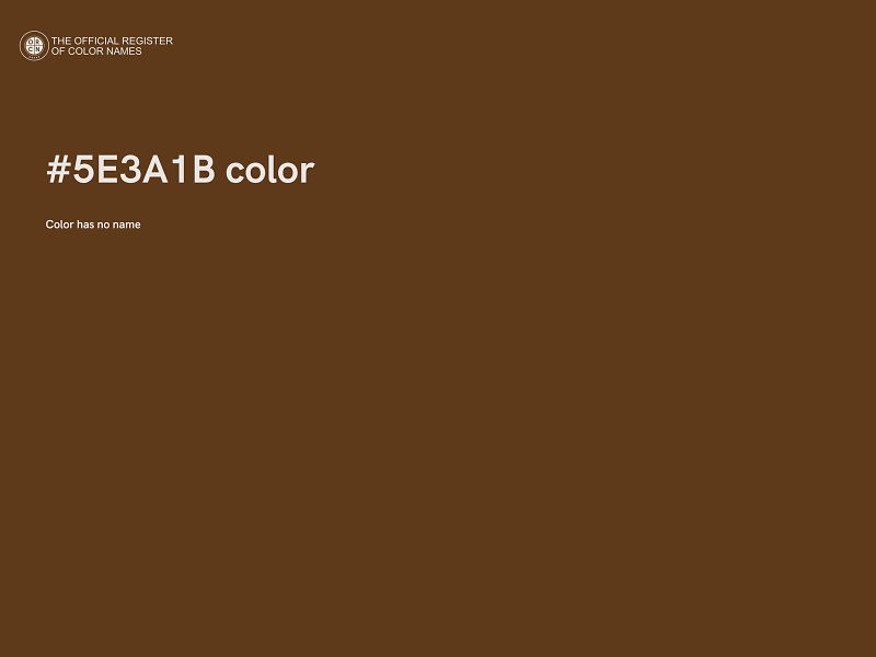 #5E3A1B color image