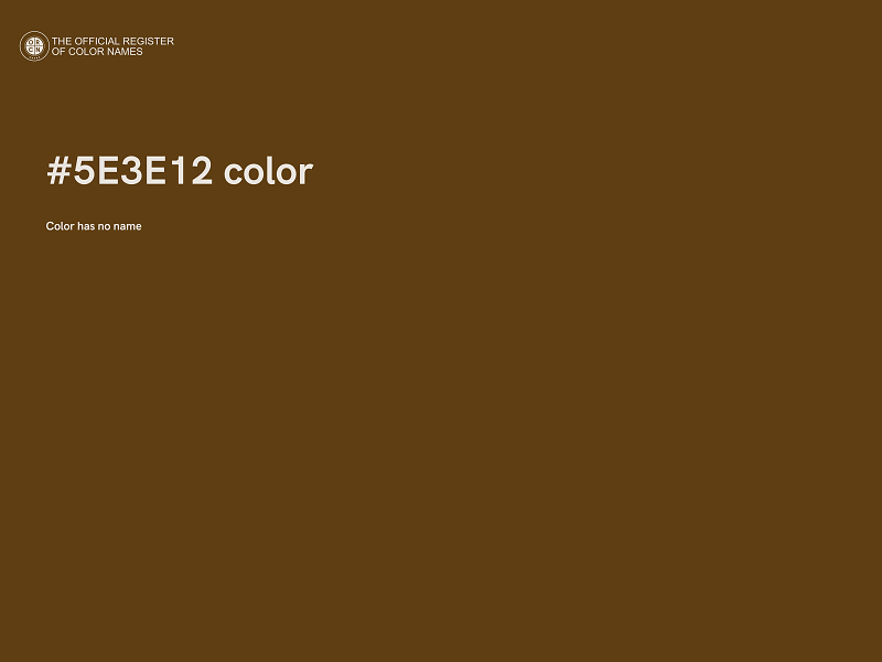 #5E3E12 color image