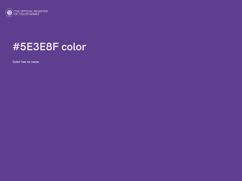 #5E3E8F color image