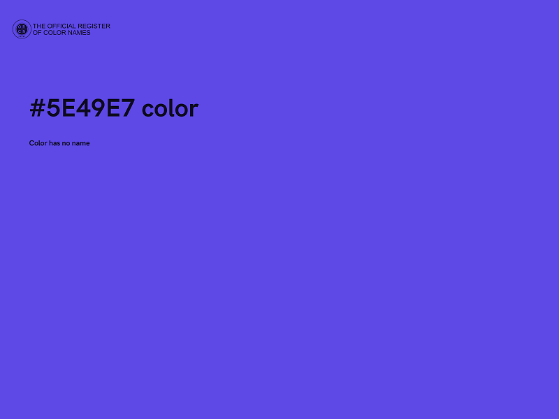 #5E49E7 color image