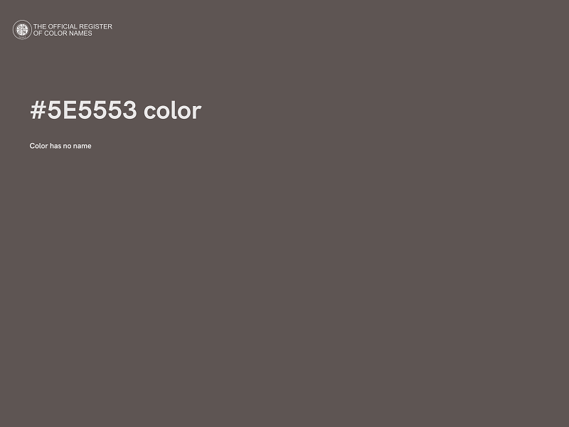 #5E5553 color image