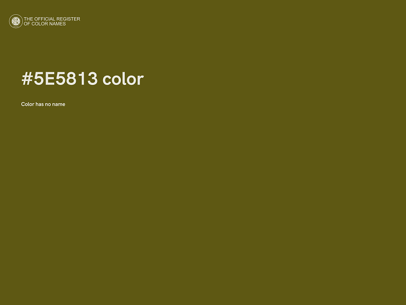 #5E5813 color image