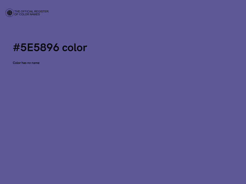 #5E5896 color image