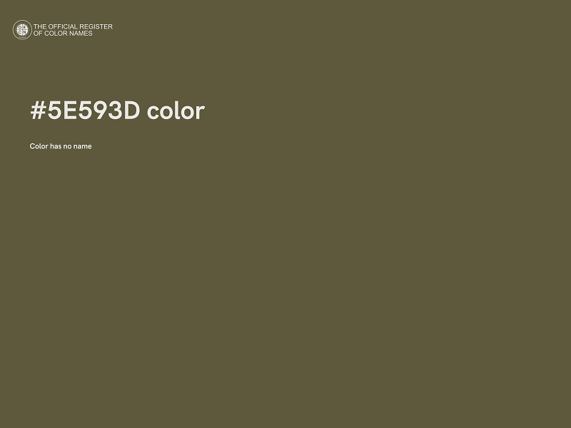 #5E593D color image