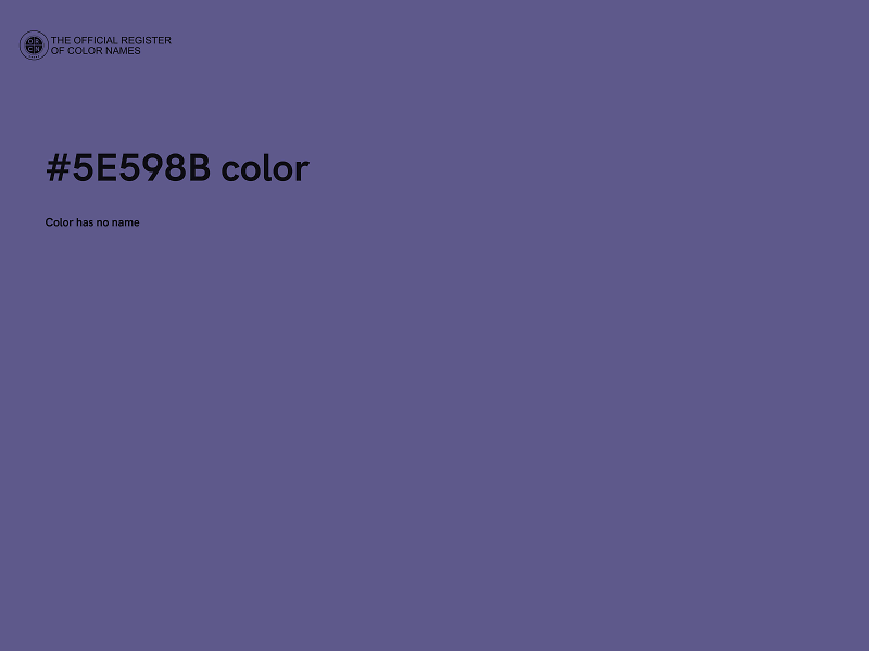 #5E598B color image