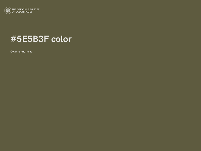 #5E5B3F color image