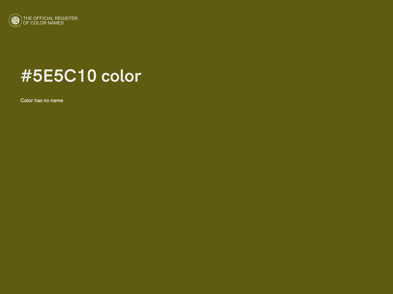 #5E5C10 color image