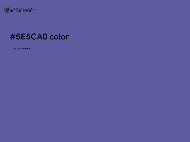 #5E5CA0 color image