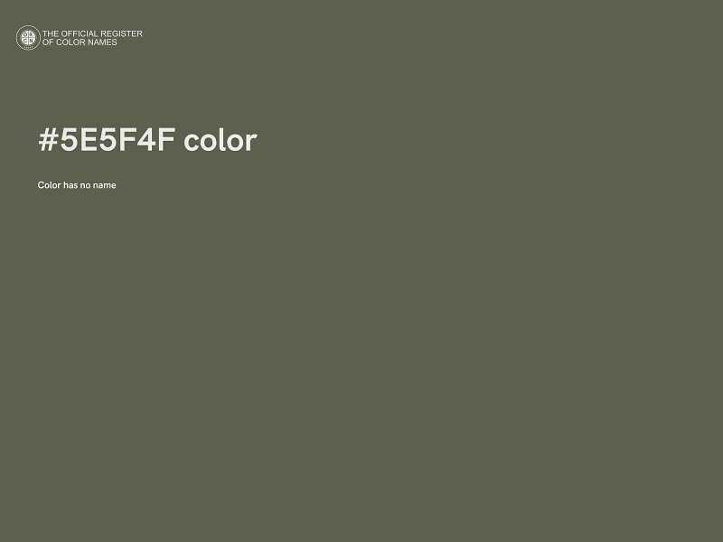 #5E5F4F color image