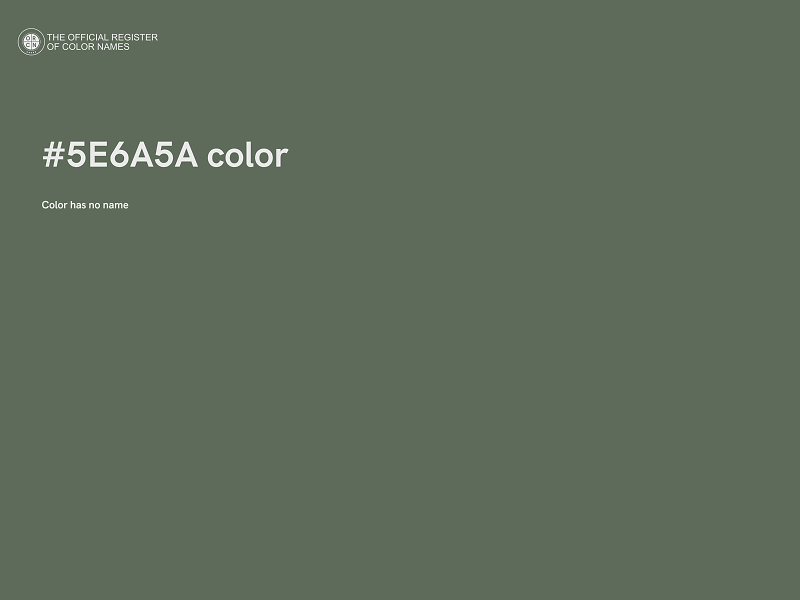 #5E6A5A color image