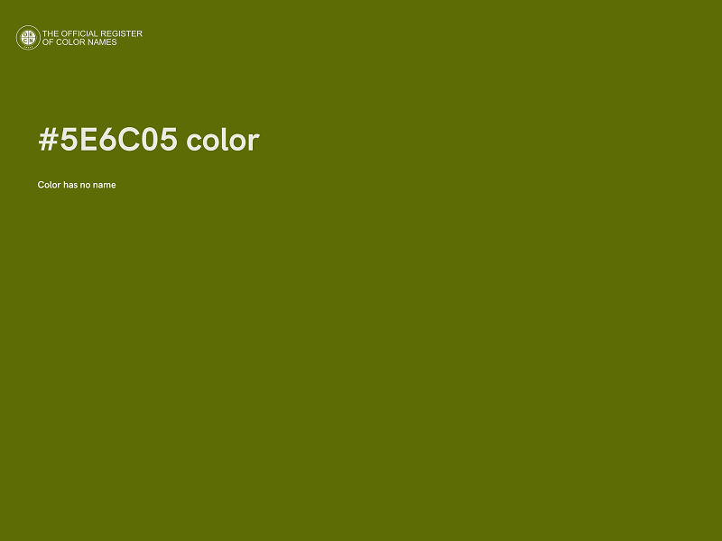 #5E6C05 color image