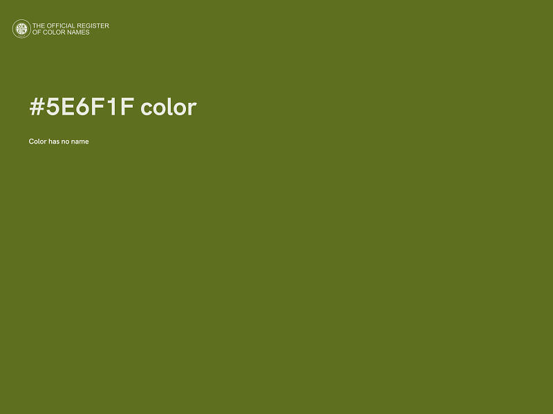 #5E6F1F color image