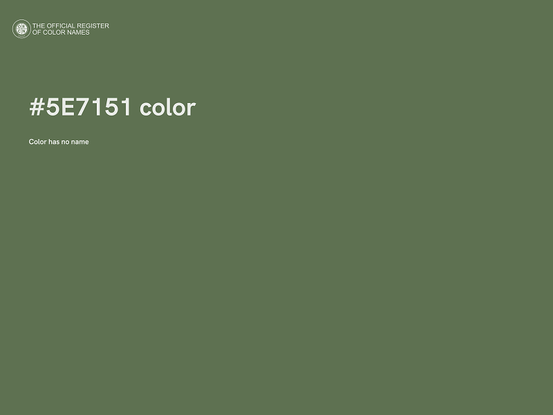 #5E7151 color image