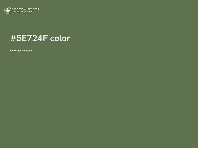 #5E724F color image