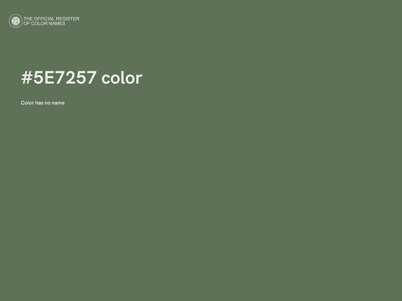 #5E7257 color image