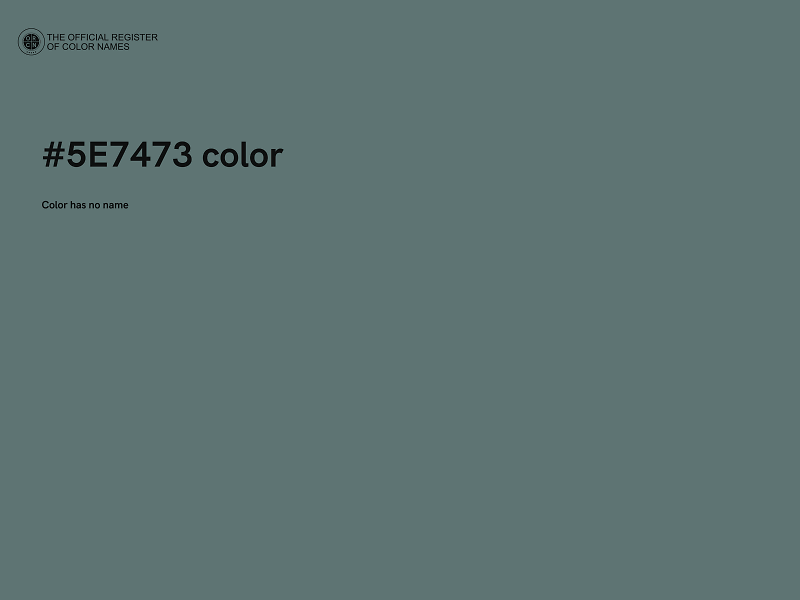 #5E7473 color image