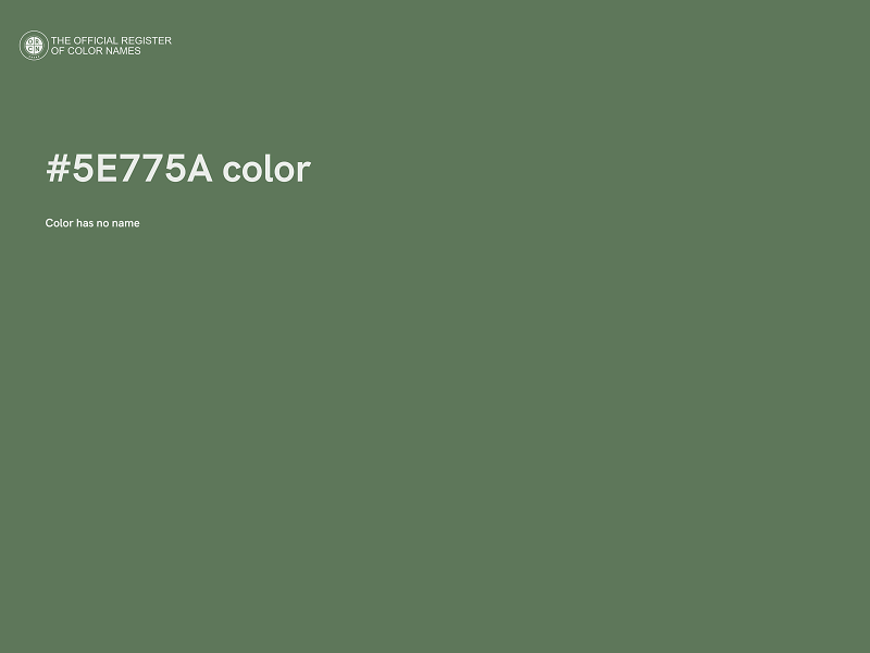 #5E775A color image