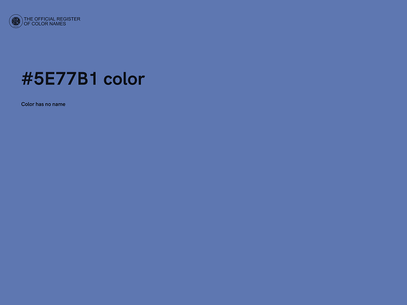 #5E77B1 color image