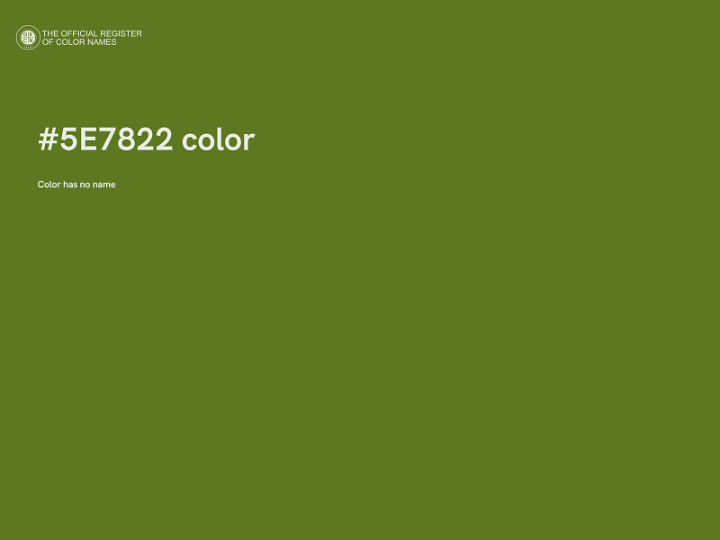 #5E7822 color image