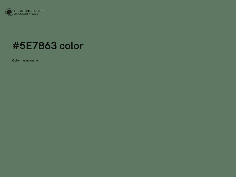 #5E7863 color image