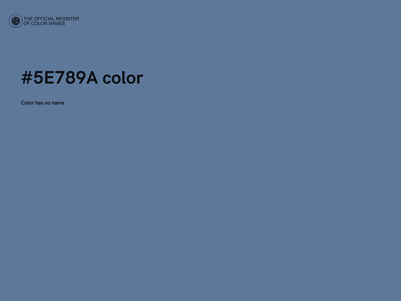 #5E789A color image