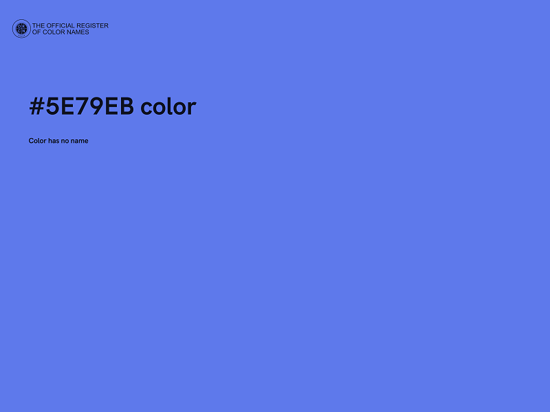 #5E79EB color image