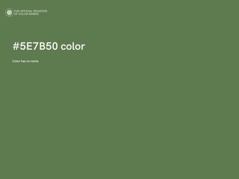 #5E7B50 color image