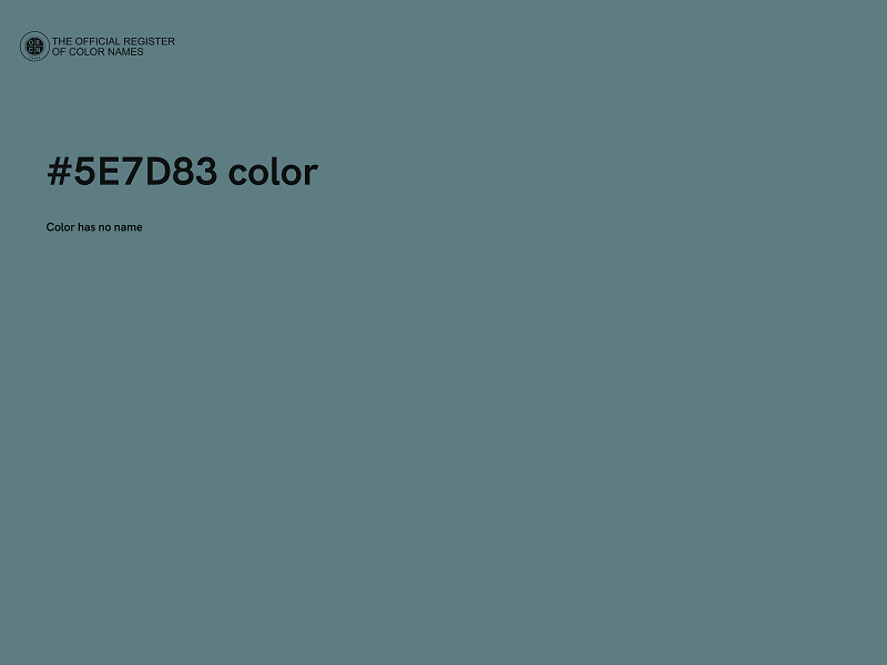 #5E7D83 color image