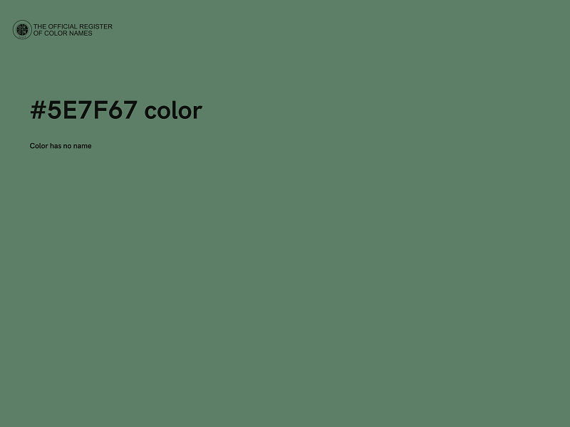 #5E7F67 color image