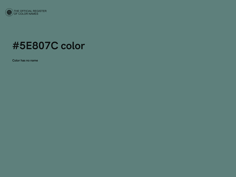 #5E807C color image