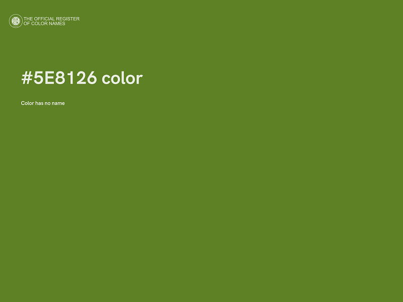 #5E8126 color image