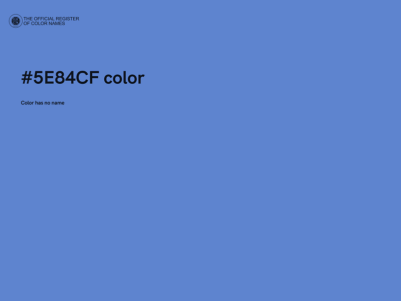 #5E84CF color image