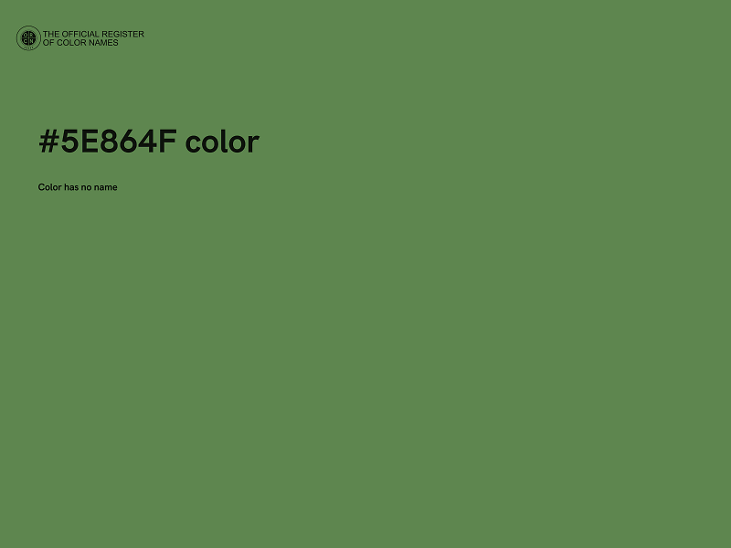 #5E864F color image