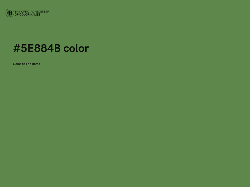 #5E884B color image