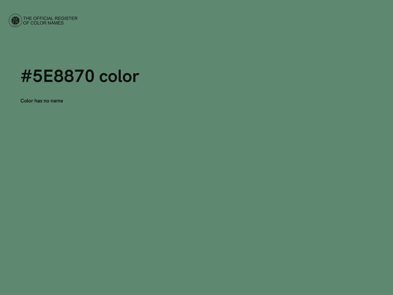 #5E8870 color image