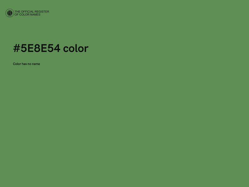 #5E8E54 color image