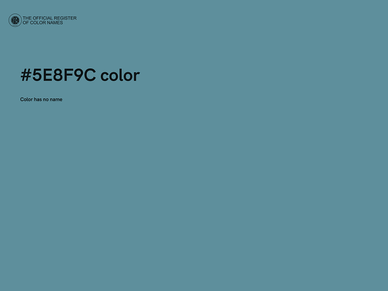 #5E8F9C color image