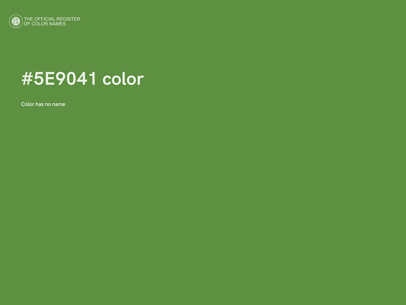 #5E9041 color image