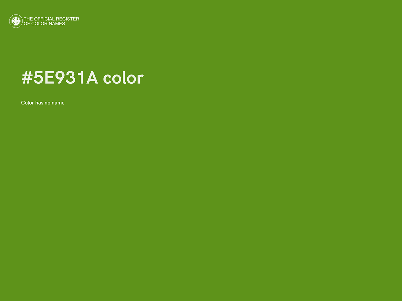 #5E931A color image