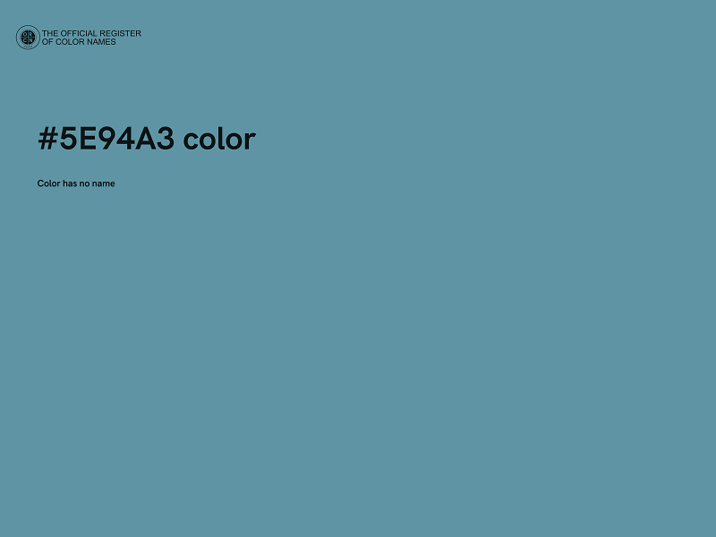 #5E94A3 color image