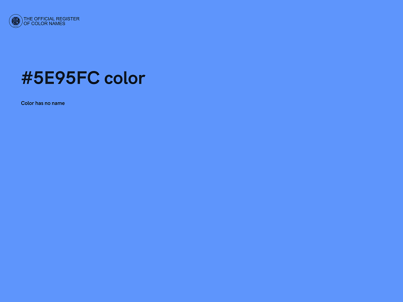 #5E95FC color image