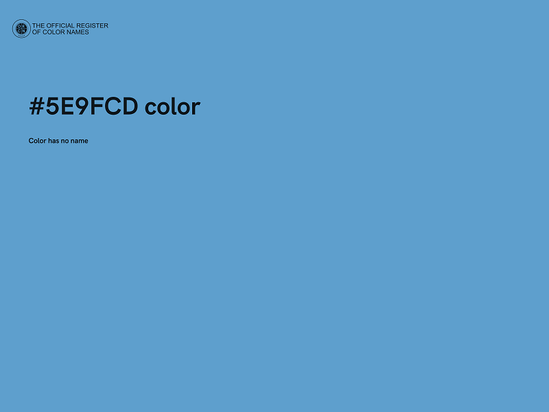 #5E9FCD color image