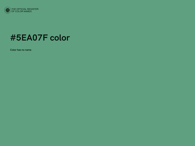 #5EA07F color image